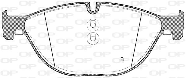 OPEN PARTS Комплект тормозных колодок, дисковый тормоз BPA1414.00